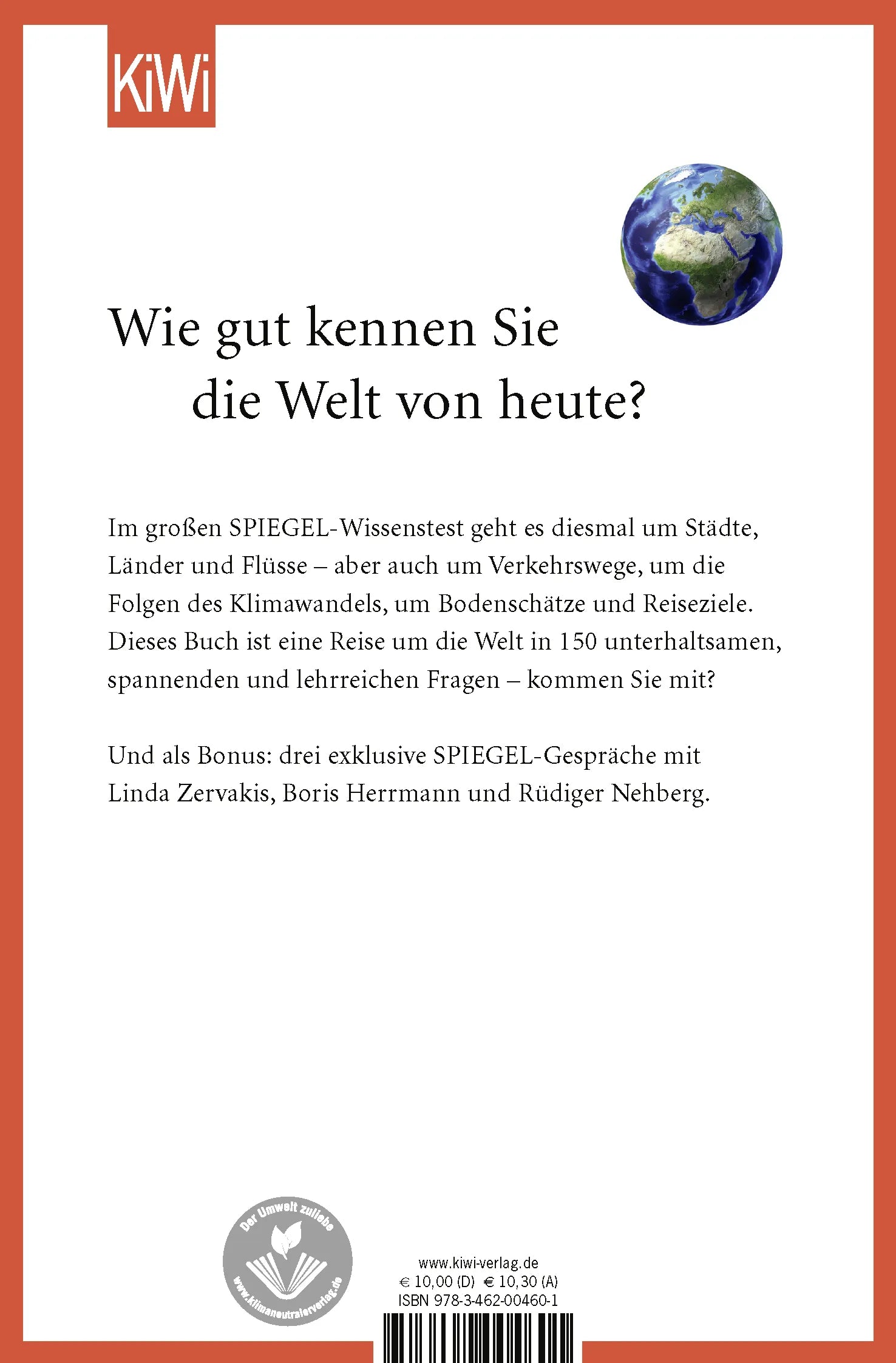 Buchrückseite von 'Stadt Land Fluss' mit Klappentext - Taschenbuch