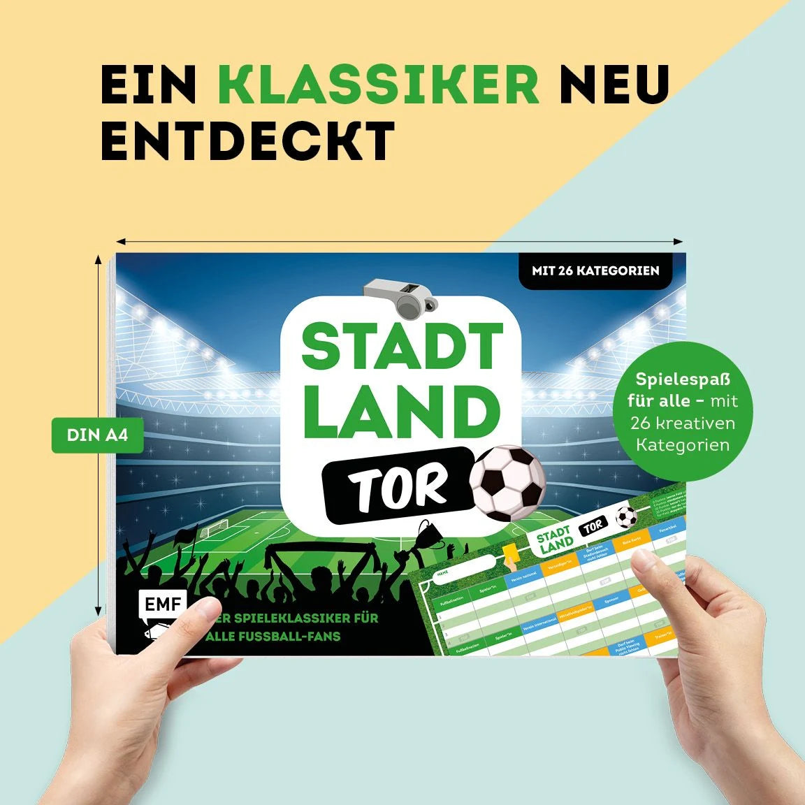 Stadt, Land, Tor – Der Spieleklassiker für alle Fußball-Fans – Ansicht