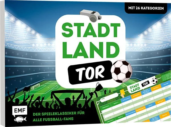 Partyspiel: Stadt, Land, Tor – Der Spieleklassiker für alle Fußball-Fans