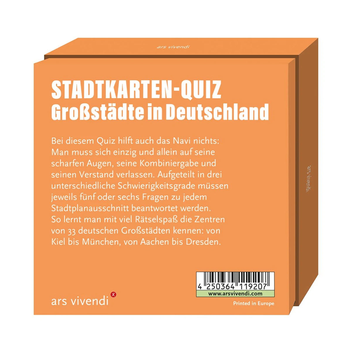 Stadtkarten-Quiz Großstädte in Deutschland – Ansicht