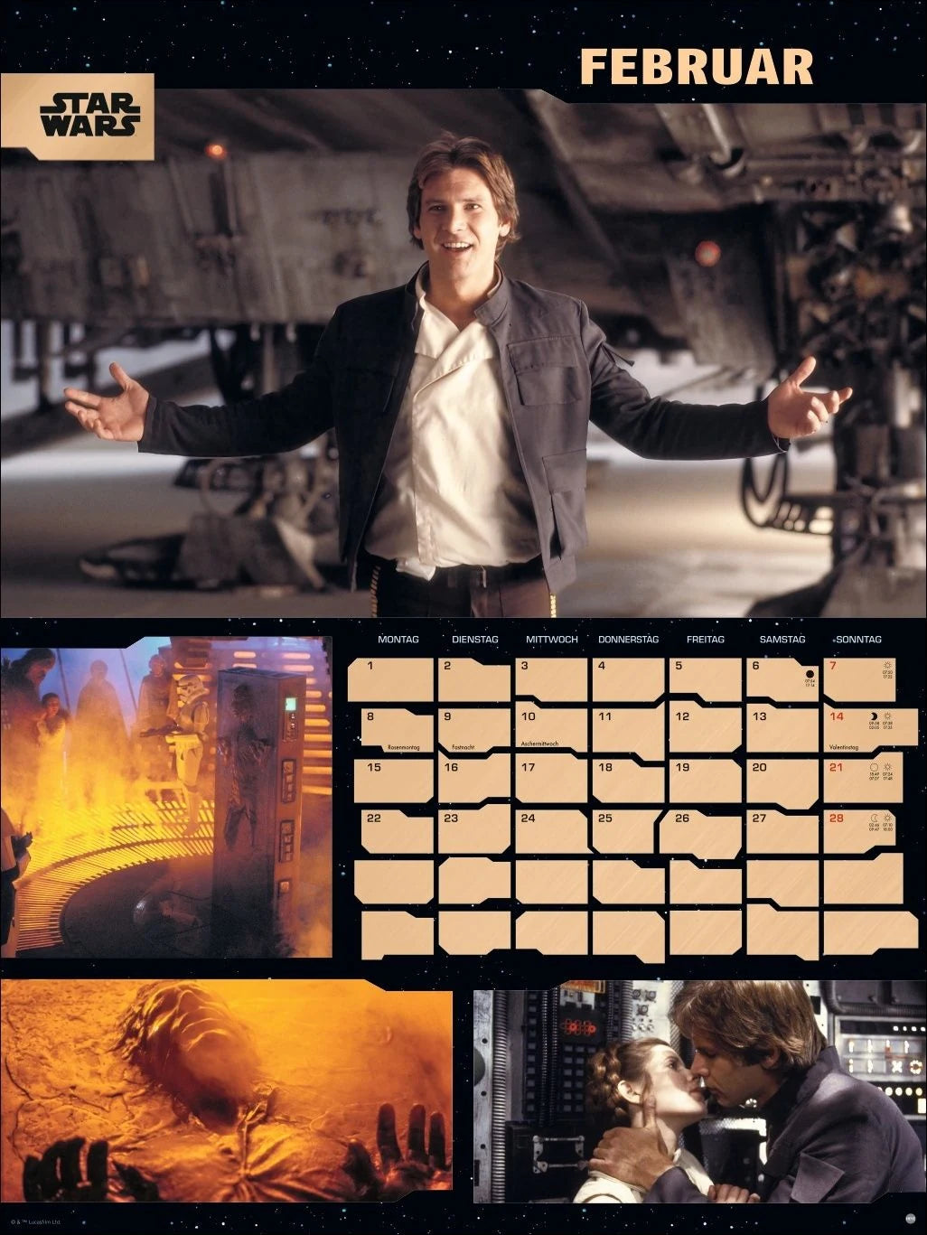 Star Wars Broschur XL Kalender 2027 – Ansicht