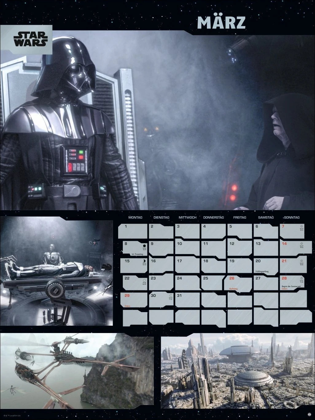 Star Wars Broschur XL Kalender 2027 – Ansicht