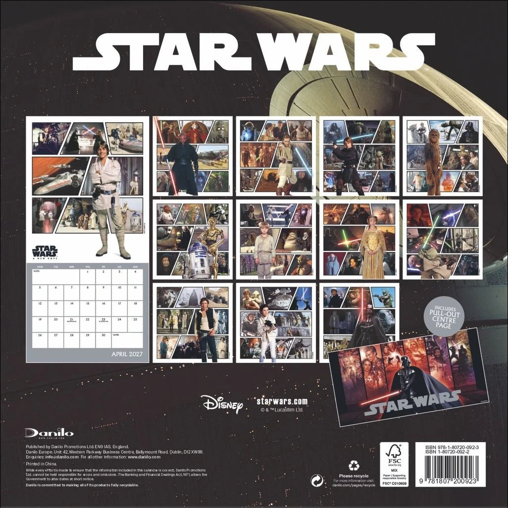 Star Wars Classic Broschurkalender 2027 – Ansicht