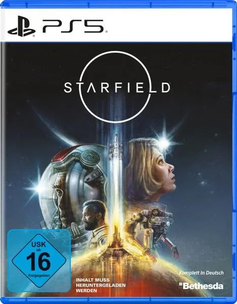 Cover: Starfield für Playstation 5. Publisher: Bethesda Softworks