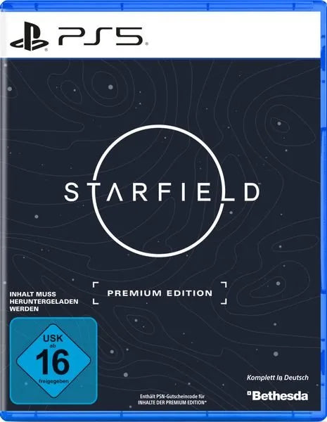 Cover: Starfield (Premium Edition) für Playstation 5. Publisher: Bethesda Softworks