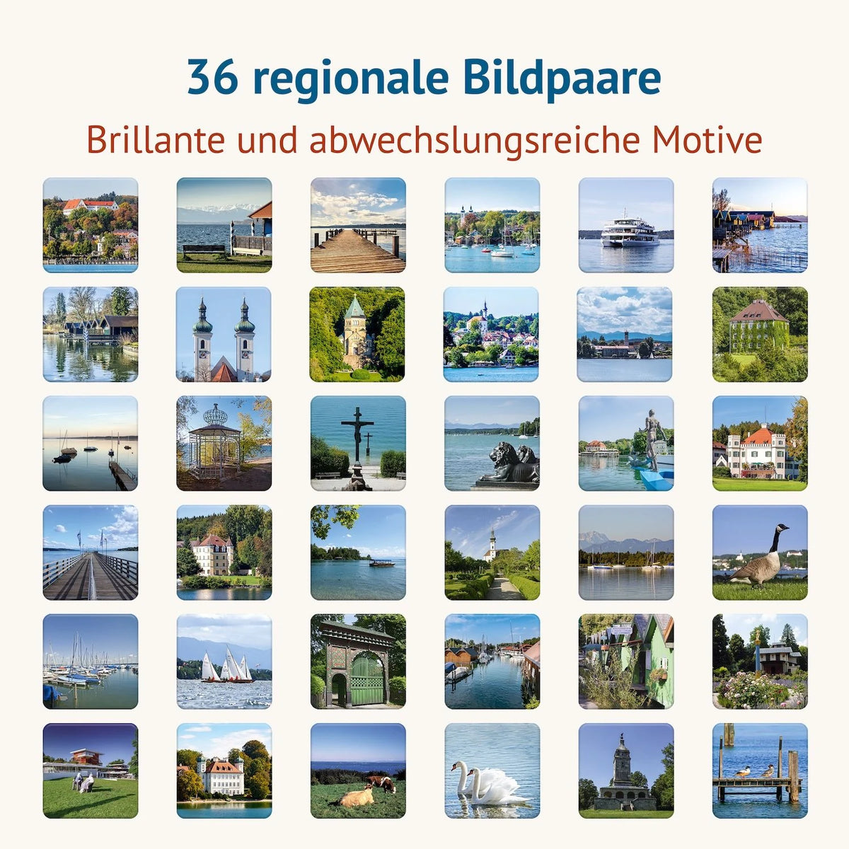 Starnberger See Memospiel – Ansicht