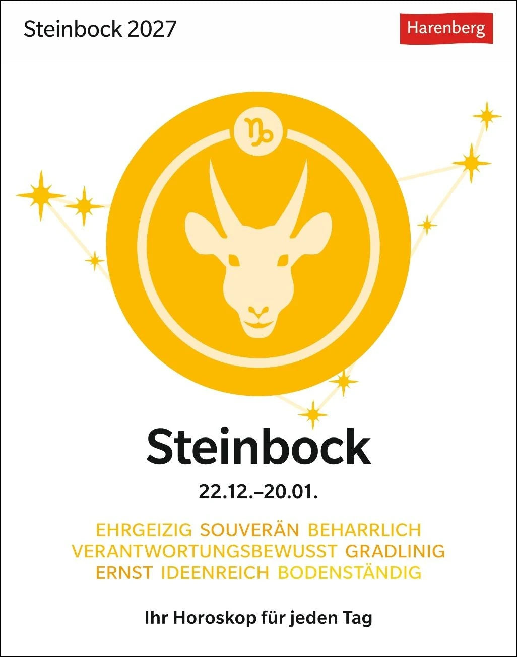 Tischkalender: Steinbock Sternzeichenkalender 2027 - Tagesabreißkalender - Ihr Horoskop für jeden Tag