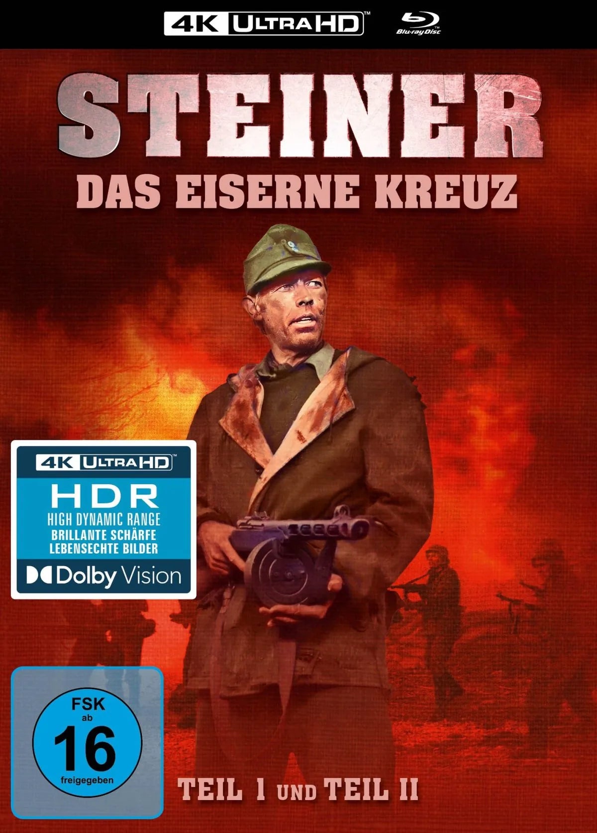 Steiner - Das Eiserne Kreuz - Teil 1+2 - Blu-ray 4K Ultra HD