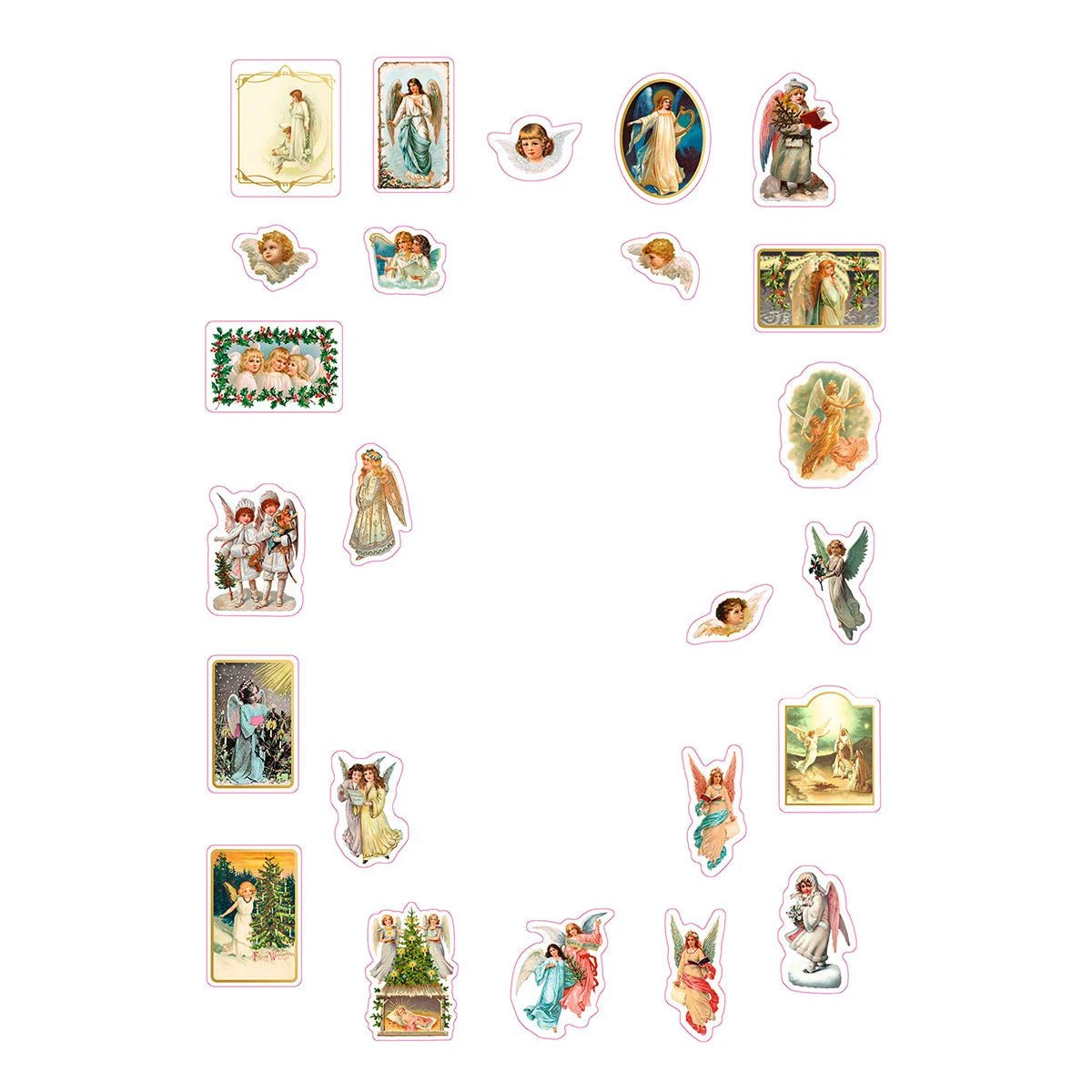 Sticker-Adventskalender »Himmlische Boten« – Ansicht