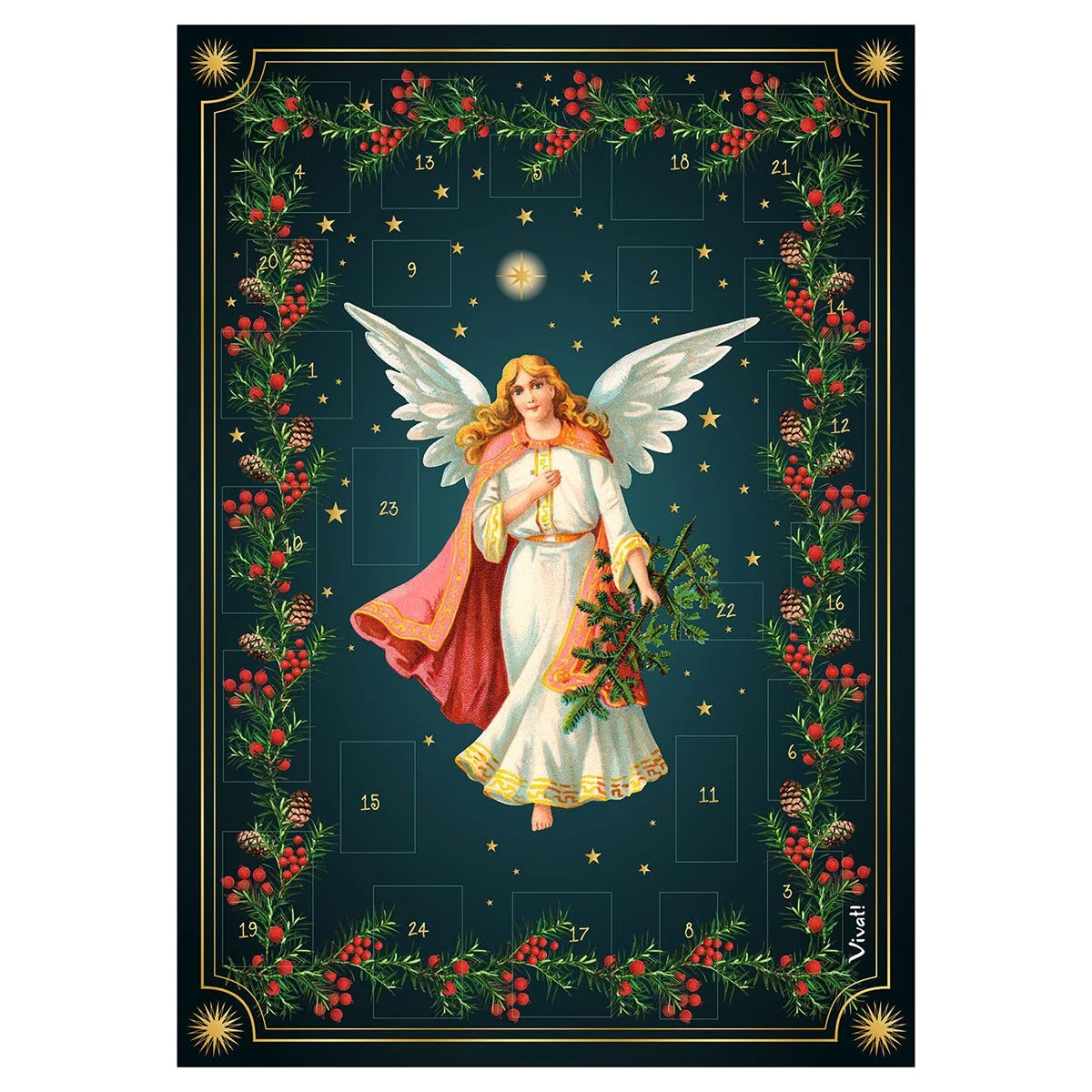 Sticker-Adventskalender »Himmlische Boten« – Ansicht