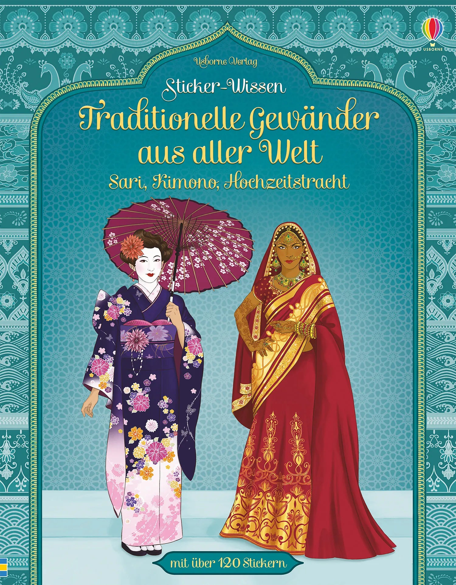 Buchcover von 'Sticker-Wissen: Traditionelle Gewänder aus aller Welt' - Taschenbuch von Emily Bone