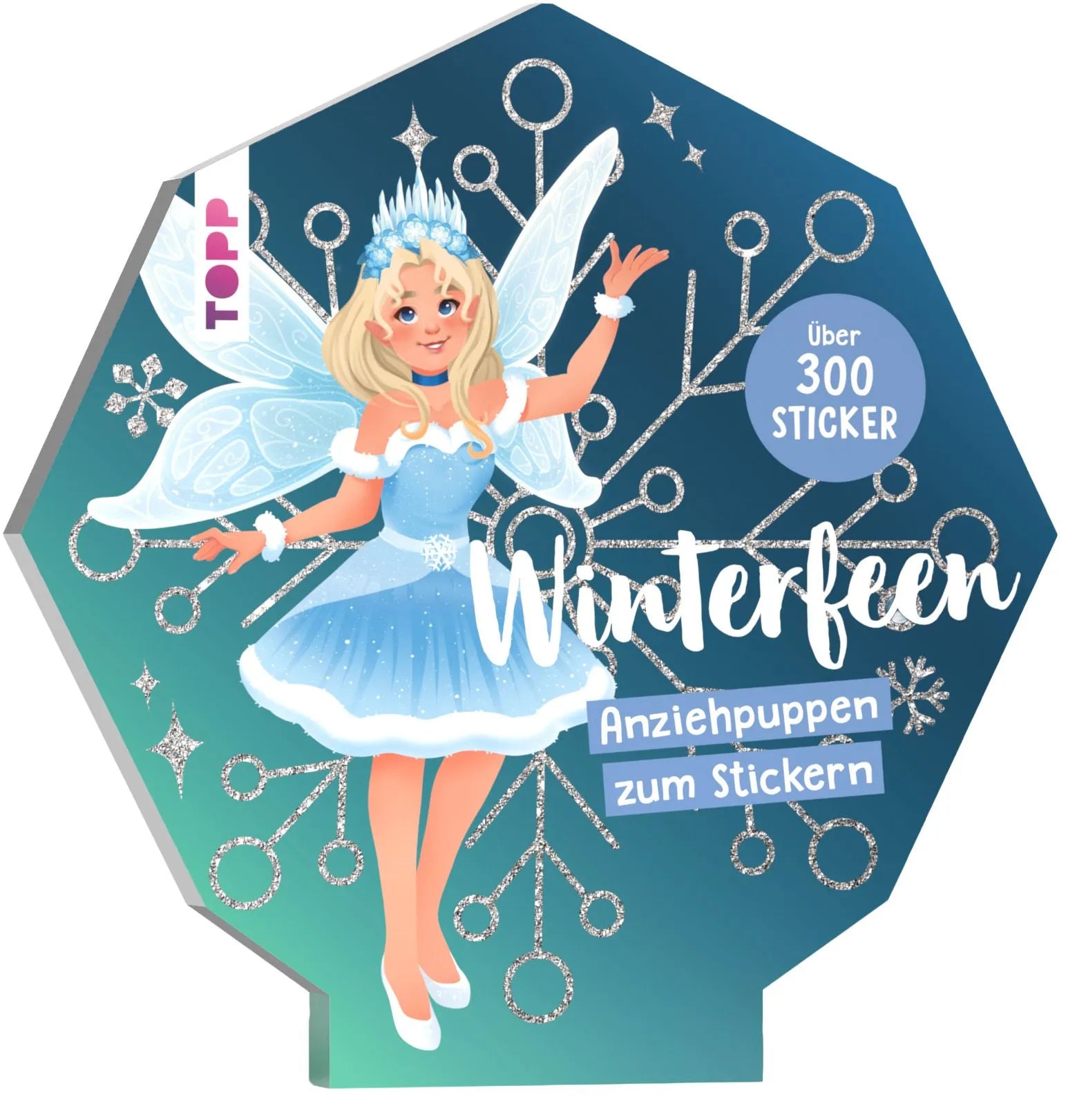 Cover: Stickerbuch: Anziehpuppen zum Stickern. Winterfeen (Taschenbuch) von Lena Dick