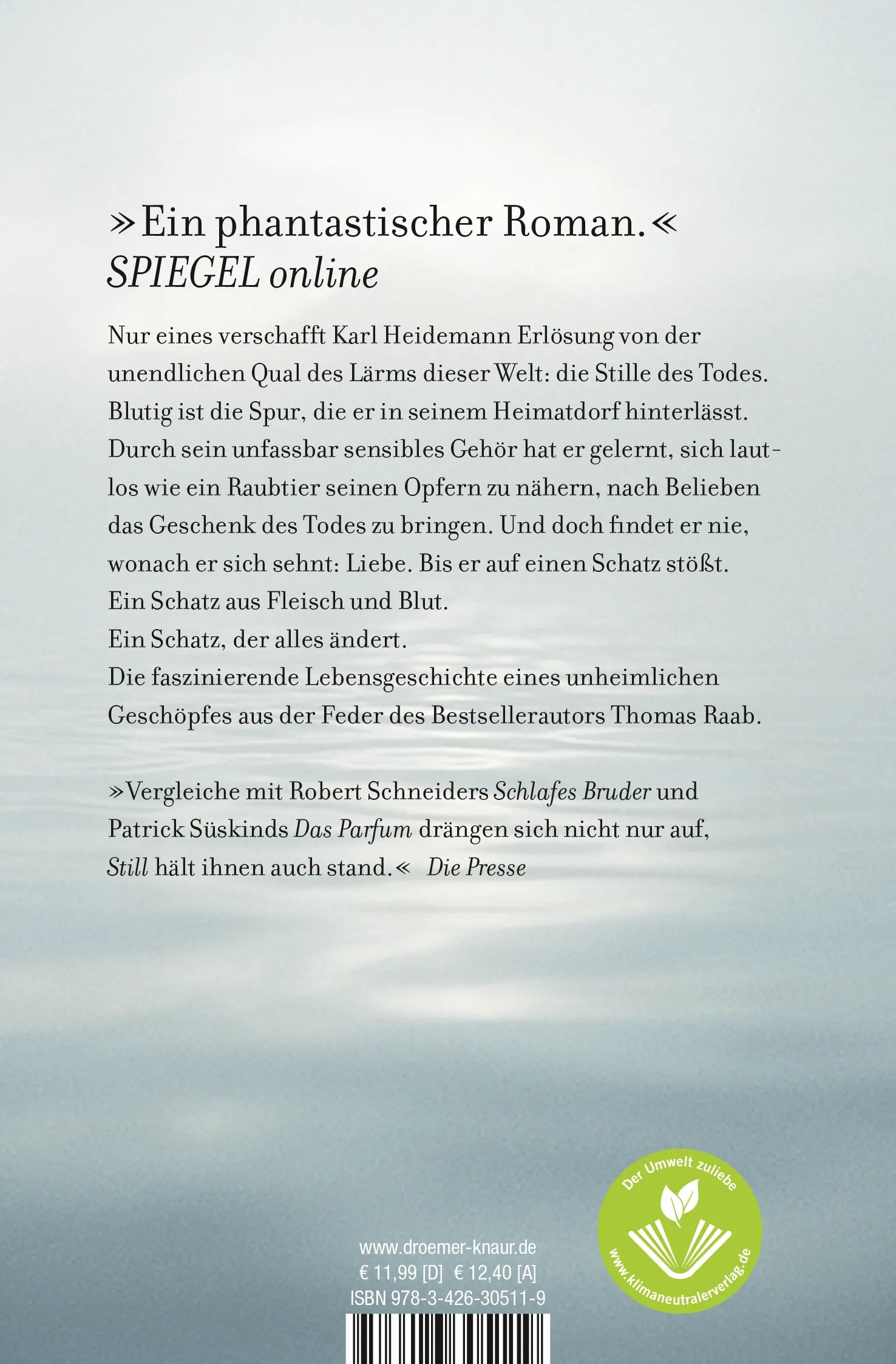 Buchrückseite von 'Still - Chronik eines Mörders' mit Klappentext - Taschenbuch