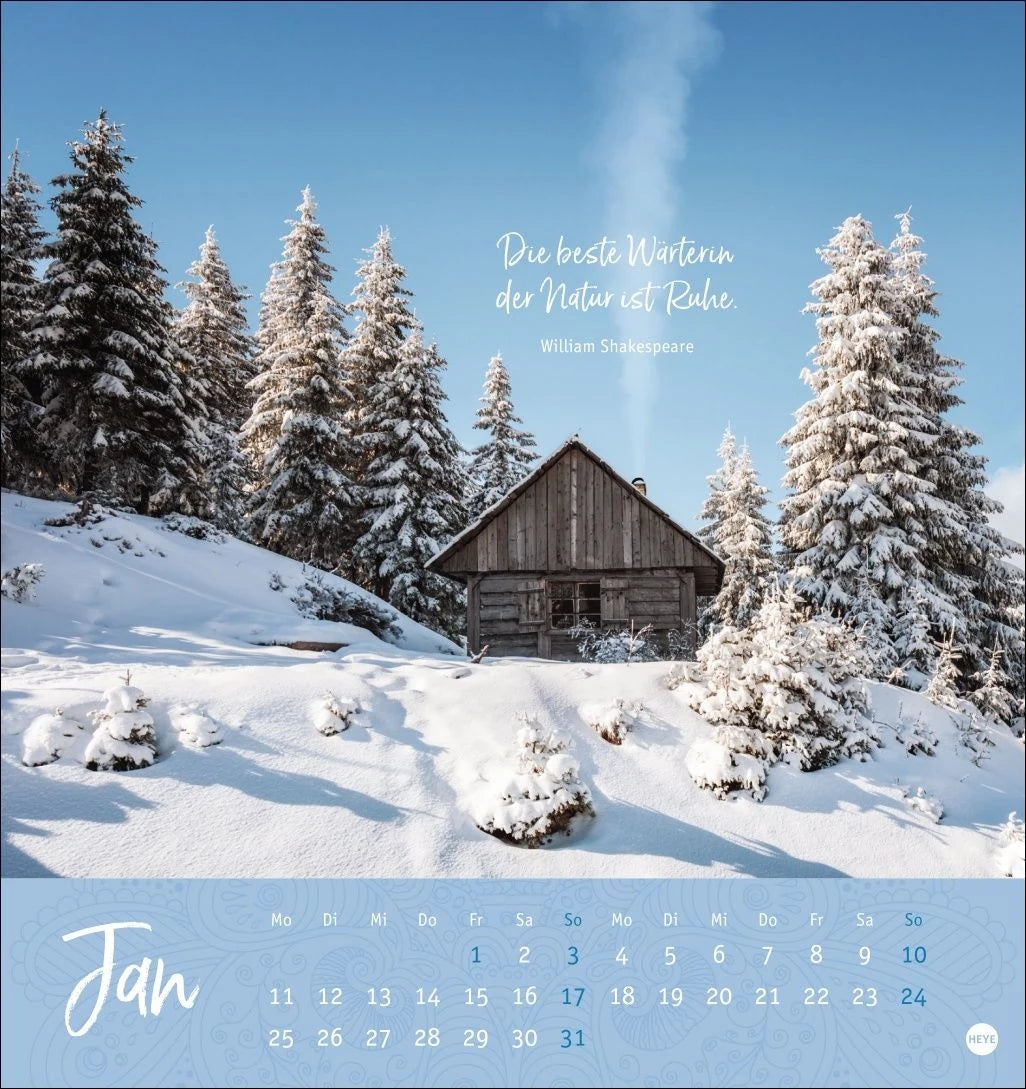 Stille Momente Postkartenkalender 2027 – Ansicht