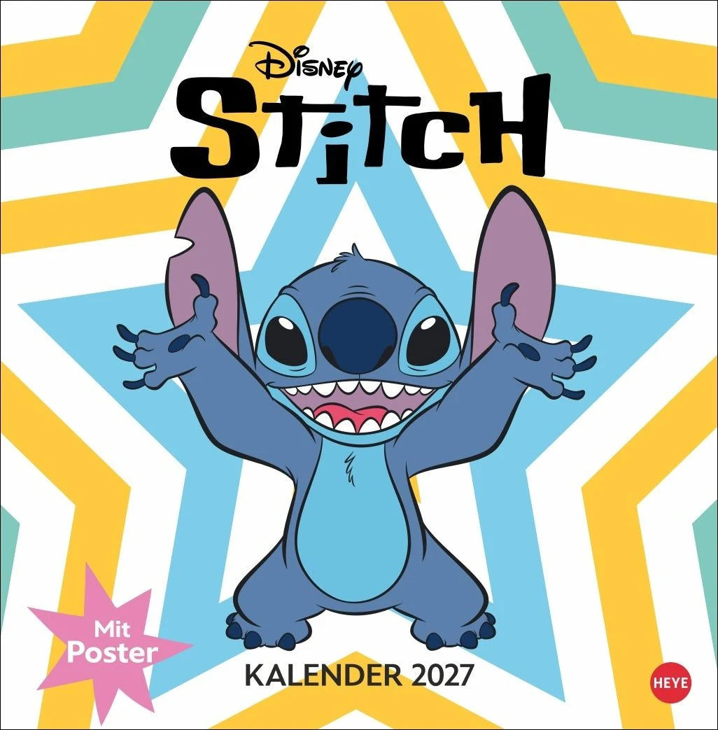 Wandkalender: Stitch Broschurkalender 2027
