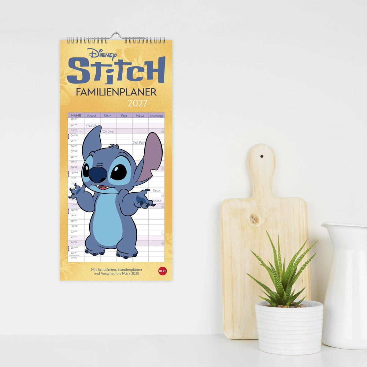 Stitch Familienplaner 2027 – Ansicht