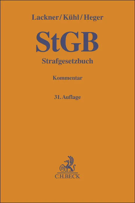 Buchcover von 'Strafgesetzbuch. StGB' - Gebundene Ausgabe von Martin Heger