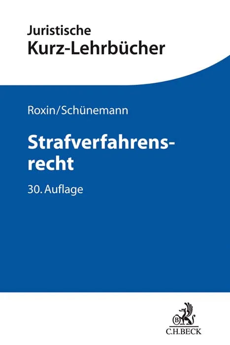 Buchcover von 'Strafverfahrensrecht' - Taschenbuch von Claus Roxin