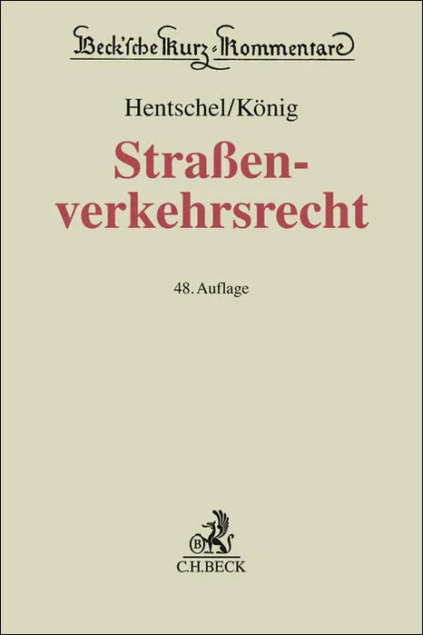 Cover: Straßenverkehrsrecht (Hardcover) von Peter König