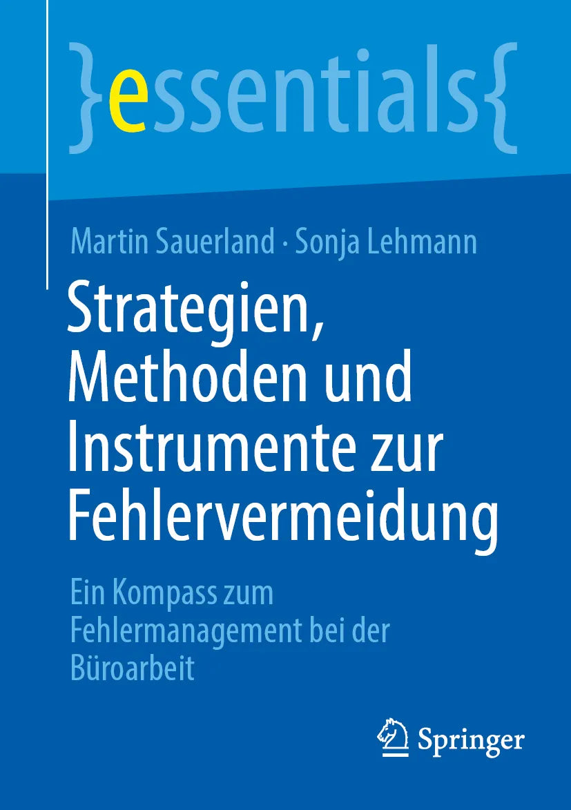 Cover: Strategien, Methoden und Instrumente zur Fehlervermeidung (E-Book) von Martin Sauerland
