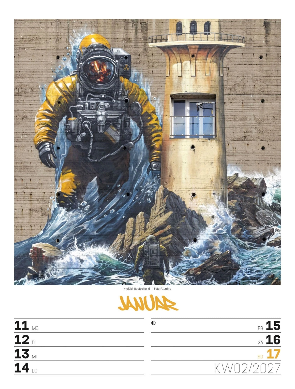 Street Art Wochenplaner Kalender 2027 – Ansicht