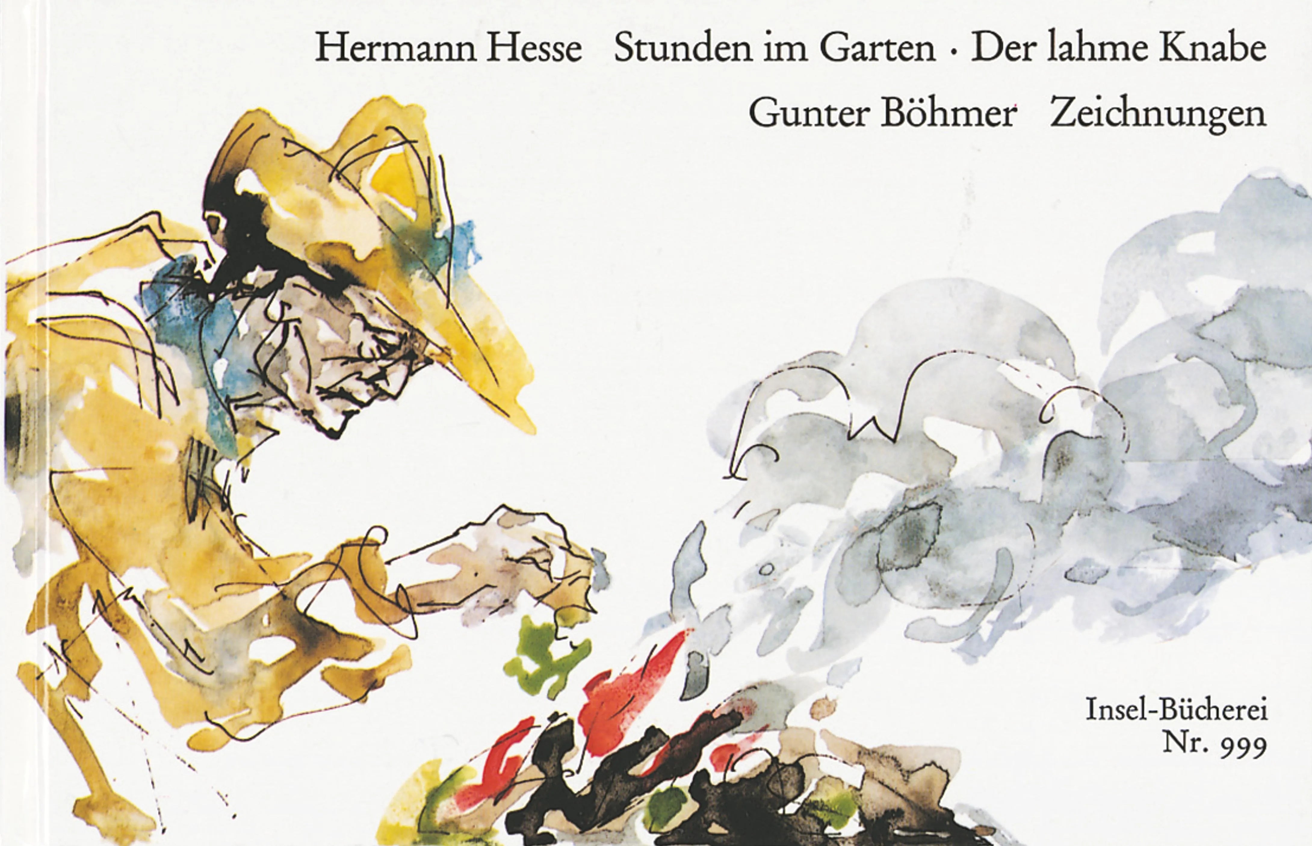 Buchcover von 'Stunden im Garten. Der lahme Knabe' - Gebundene Ausgabe von Hermann Hesse
