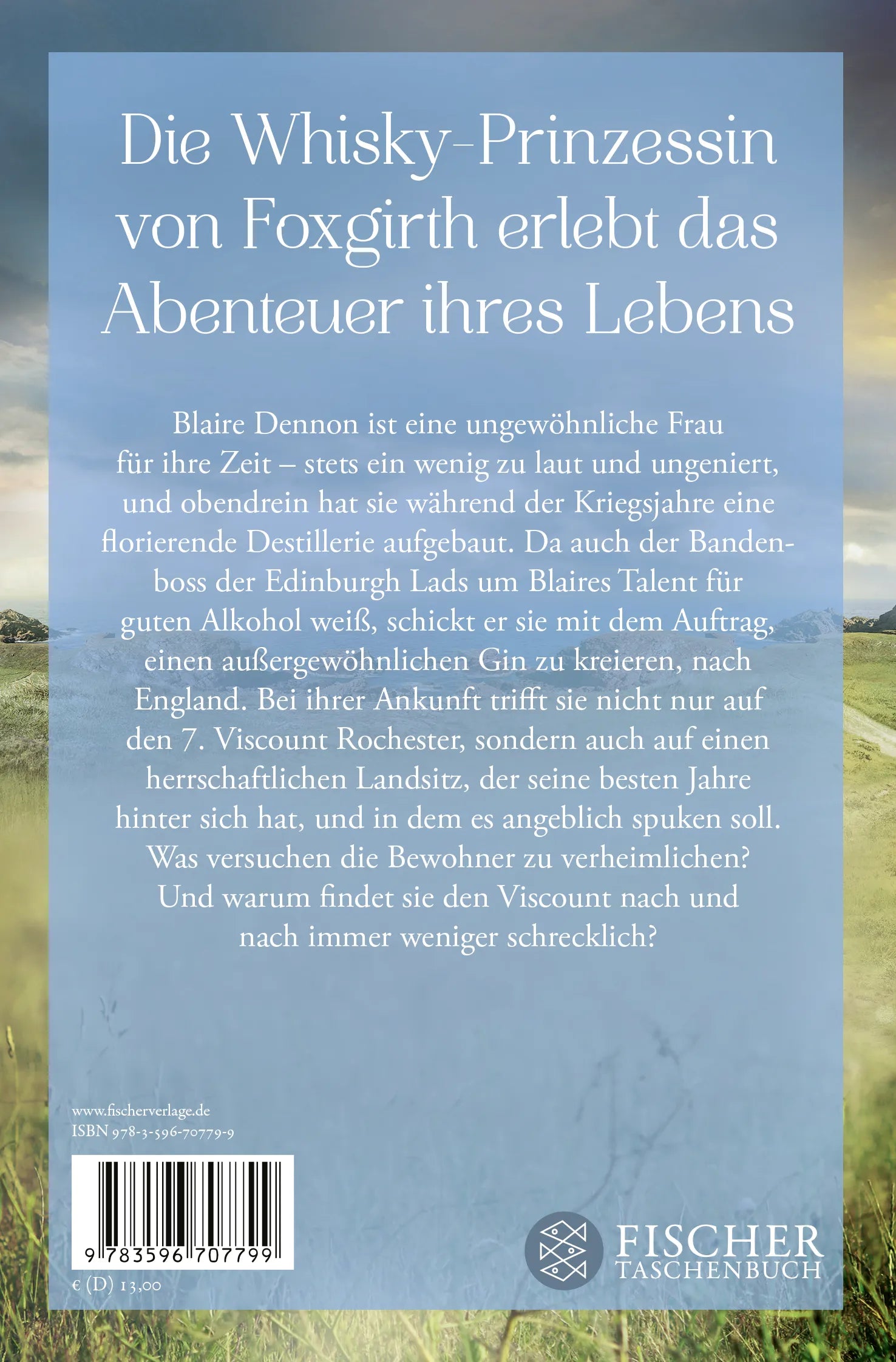 Buchrückseite von 'Sturmjahre' mit Klappentext - Taschenbuch