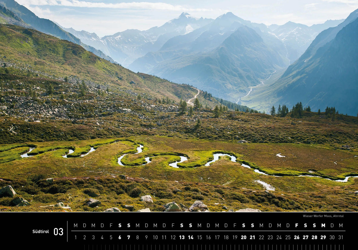 Südtirol Premiumkalender 2027 – Ansicht