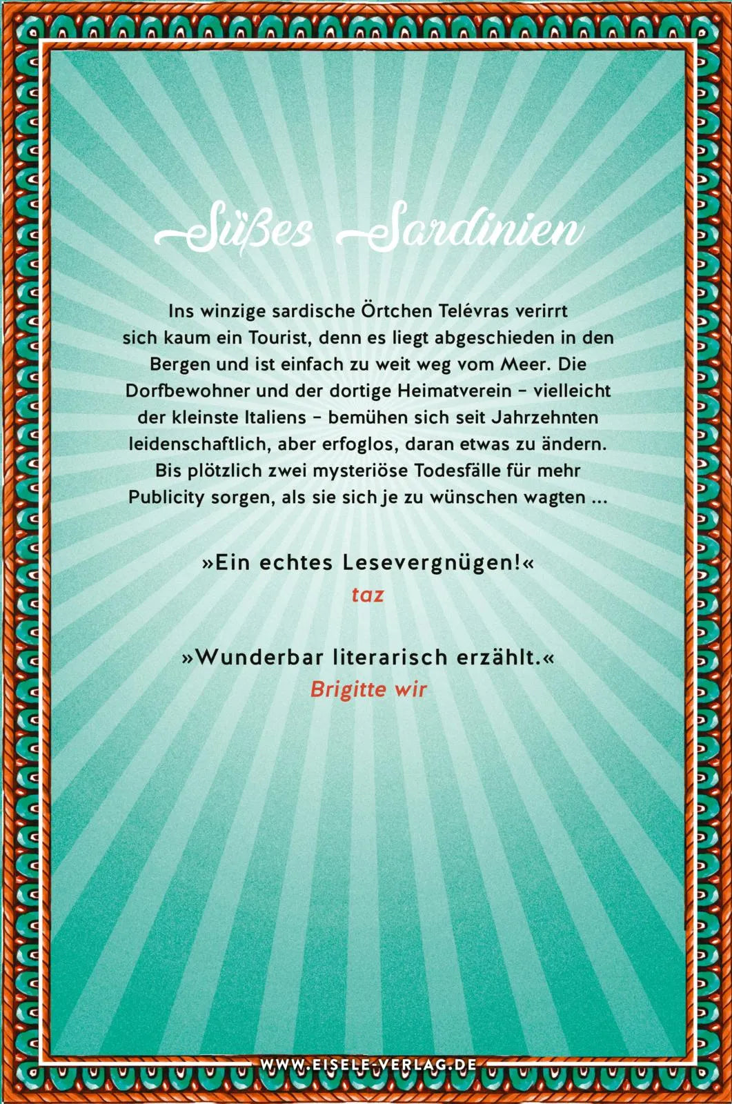 Buchrückseite von 'Süße Versuchung' mit Klappentext - Paperback