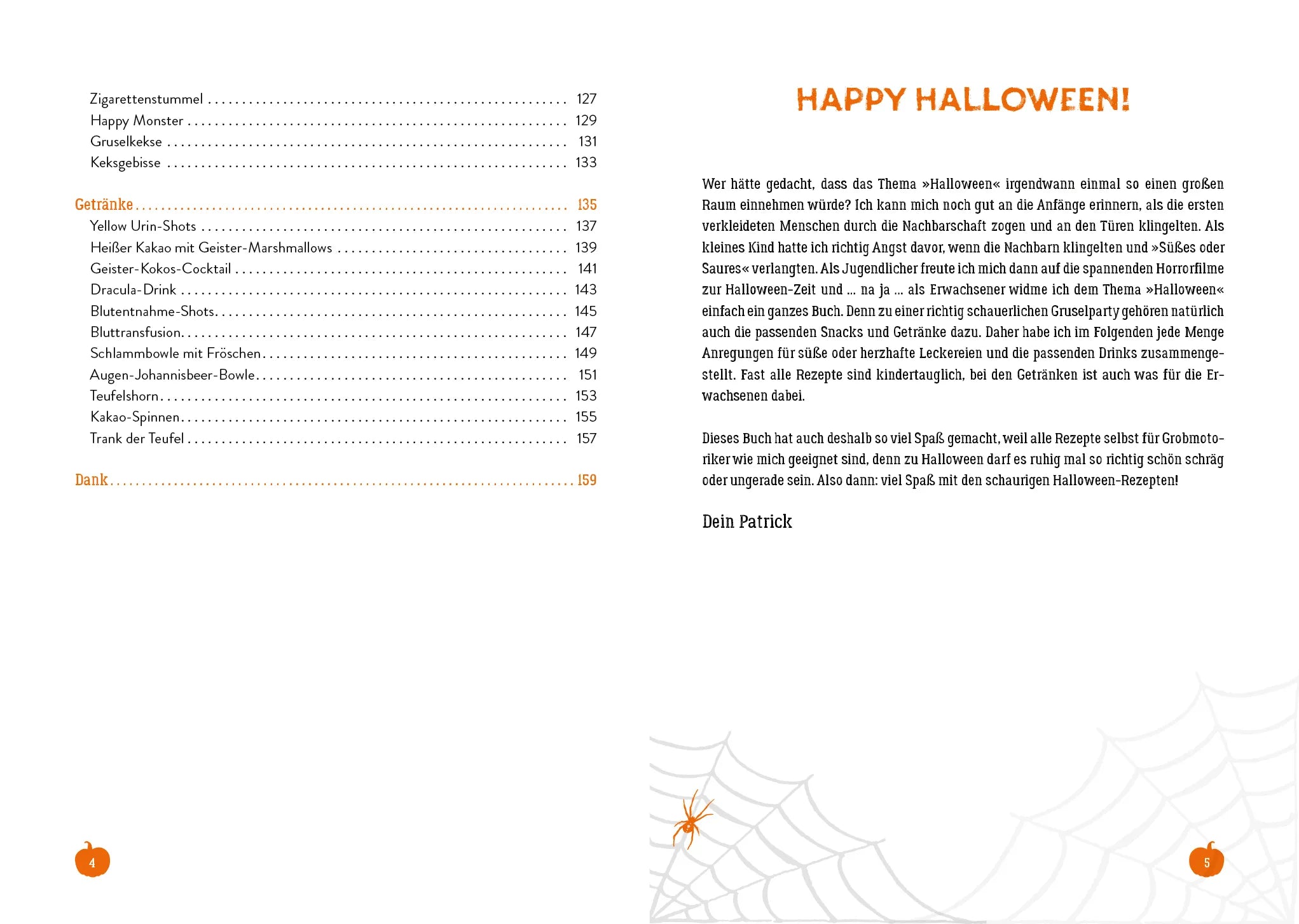 Innenansicht von 'Süßes oder Saures – Das Halloween-Kochbuch' - Gebundene Ausgabe