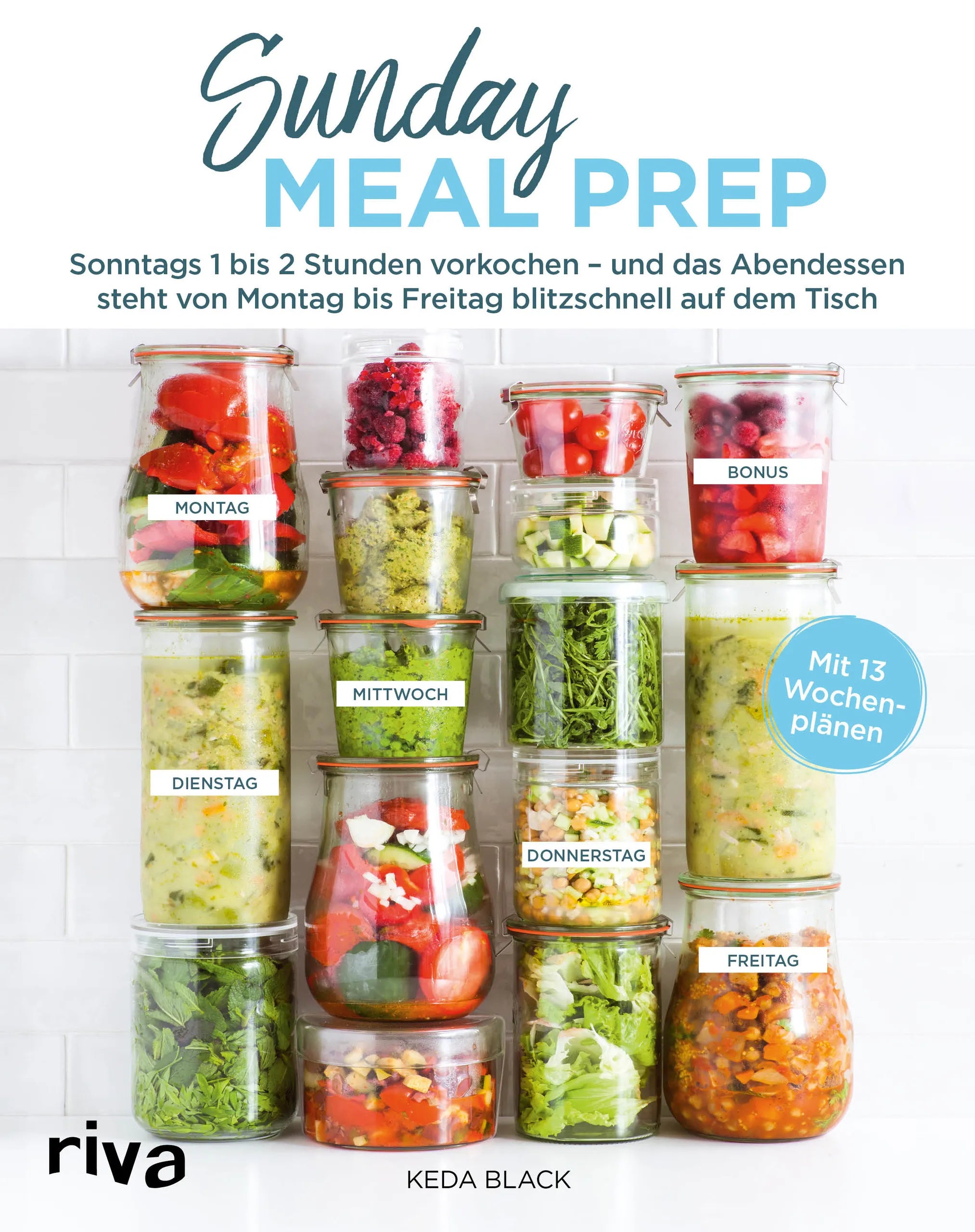 Buchcover von 'Sunday Meal Prep' - Gebundene Ausgabe von Keda Black