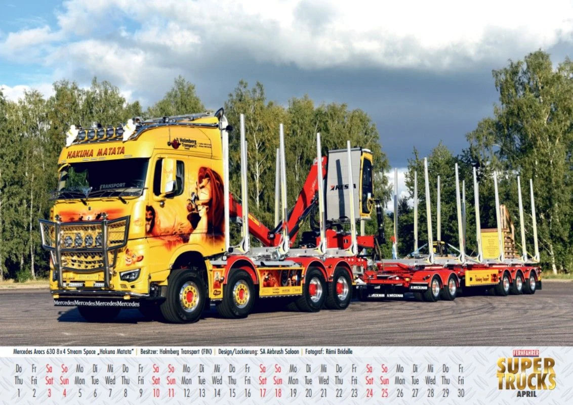 Supertrucks Kalender 2027 – Ansicht