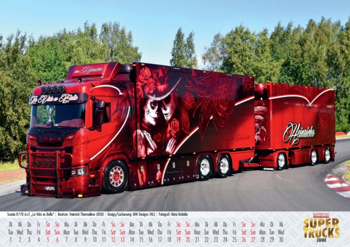 Supertrucks Kalender 2027 – Ansicht