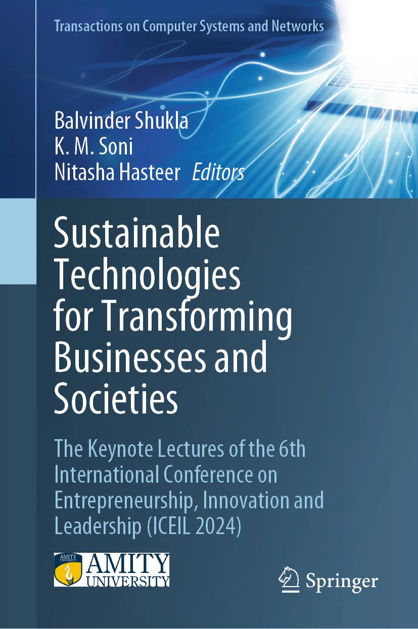 Cover: Sustainable Technologies for Transforming Businesses and Societies (E-Book)