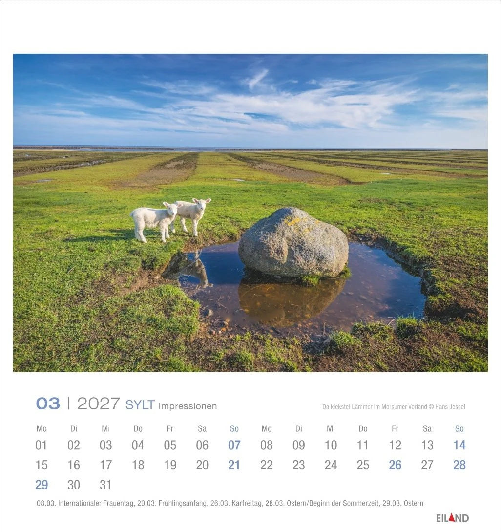 Sylt Impressionen Postkartenkalender 2027 – Ansicht