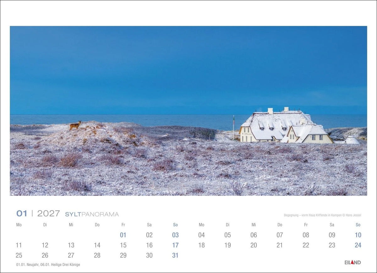 Sylt Panorama-Postkartenkalender 2027 - Hans Jessel – Ansicht