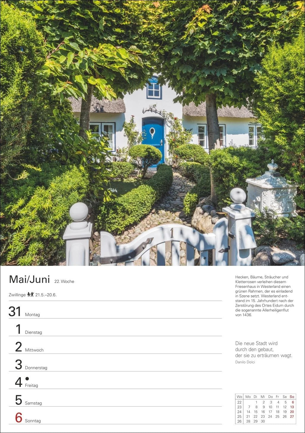 Sylt Wochenplaner 2027 - Eine Reise in 53 Bildern – Ansicht