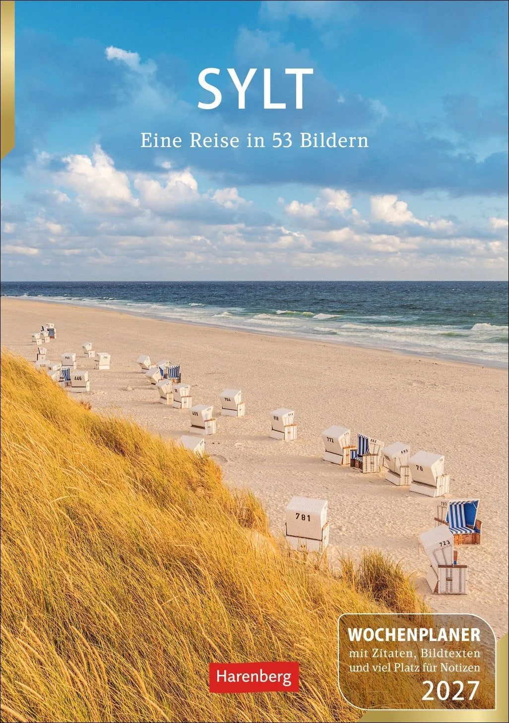 Taschenkalender: Sylt Wochenplaner 2027 - Eine Reise in 53 Bildern