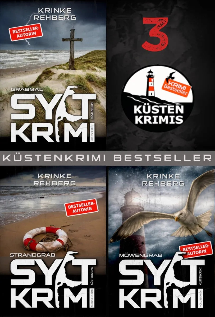Cover: SYLTKRIMI Sammelband 4 bis 6 (E-Book) von Krinke Rehberg