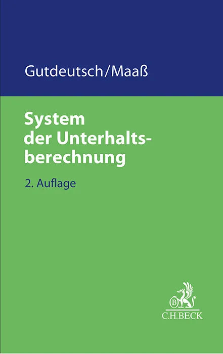 Buchcover von 'System der Unterhaltsberechnung' - Taschenbuch von Werner Gutdeutsch