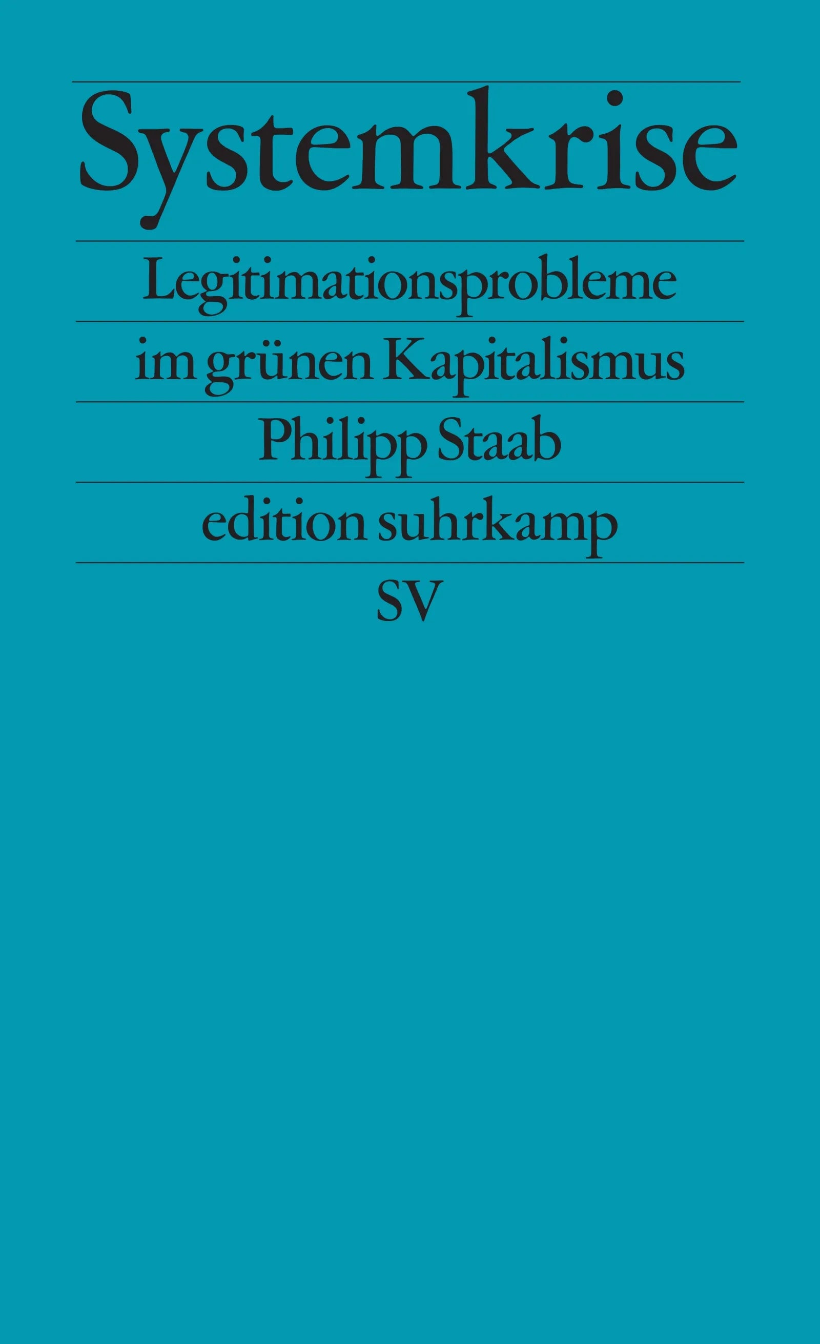 Cover: Systemkrise (E-Book) von Philipp Staab