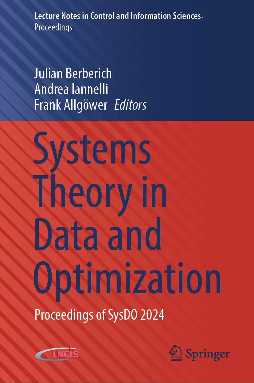 Cover: Systems Theory in Data and Optimization (E-Book)
