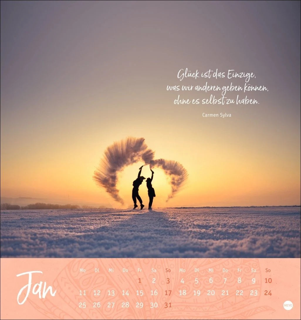 Tage voller Glück Postkartenkalender 2027 – Ansicht