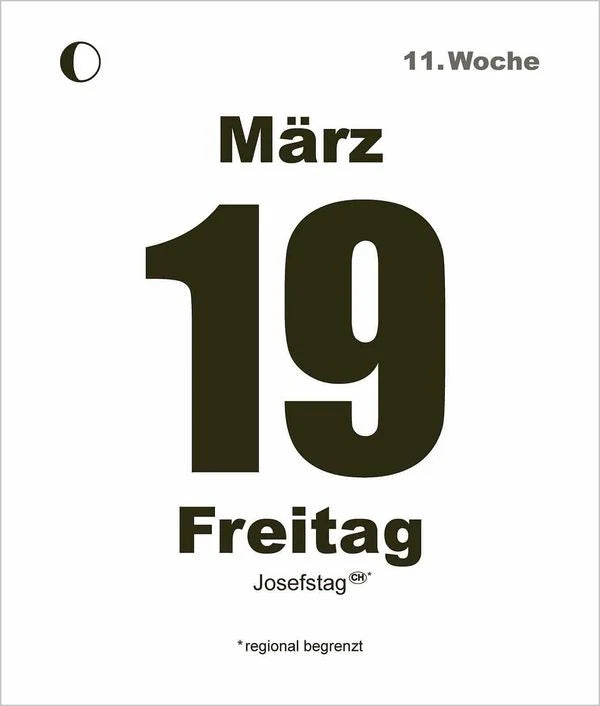 Tages-Abreißkalender Mini 2027 – Ansicht