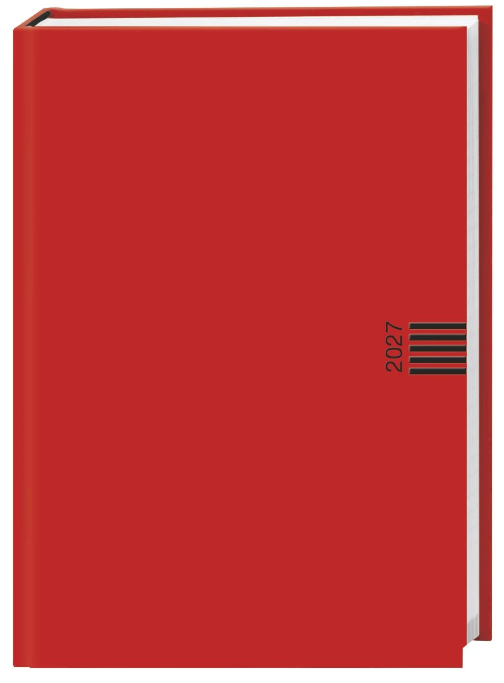 Taschenkalender: Tages-Cheftimer A5, rot 2027
