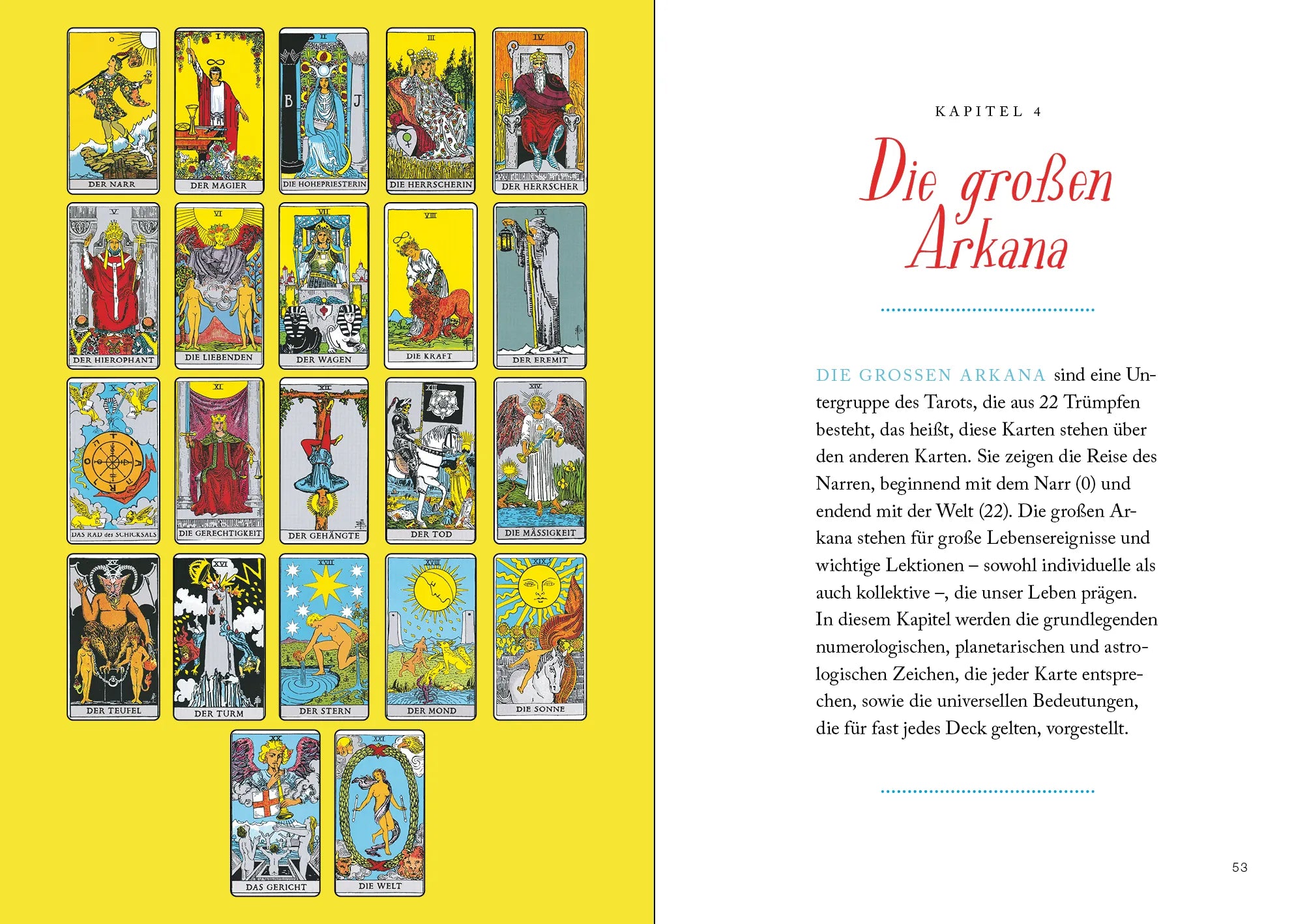 Innenansicht von 'Tarot-Guide für Einsteiger' - Taschenbuch
