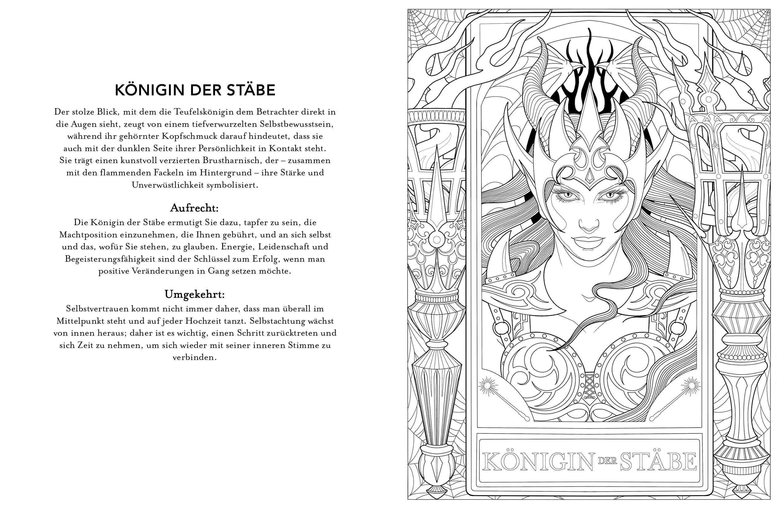 Innenansicht von 'Tarot-Malbuch' - Taschenbuch