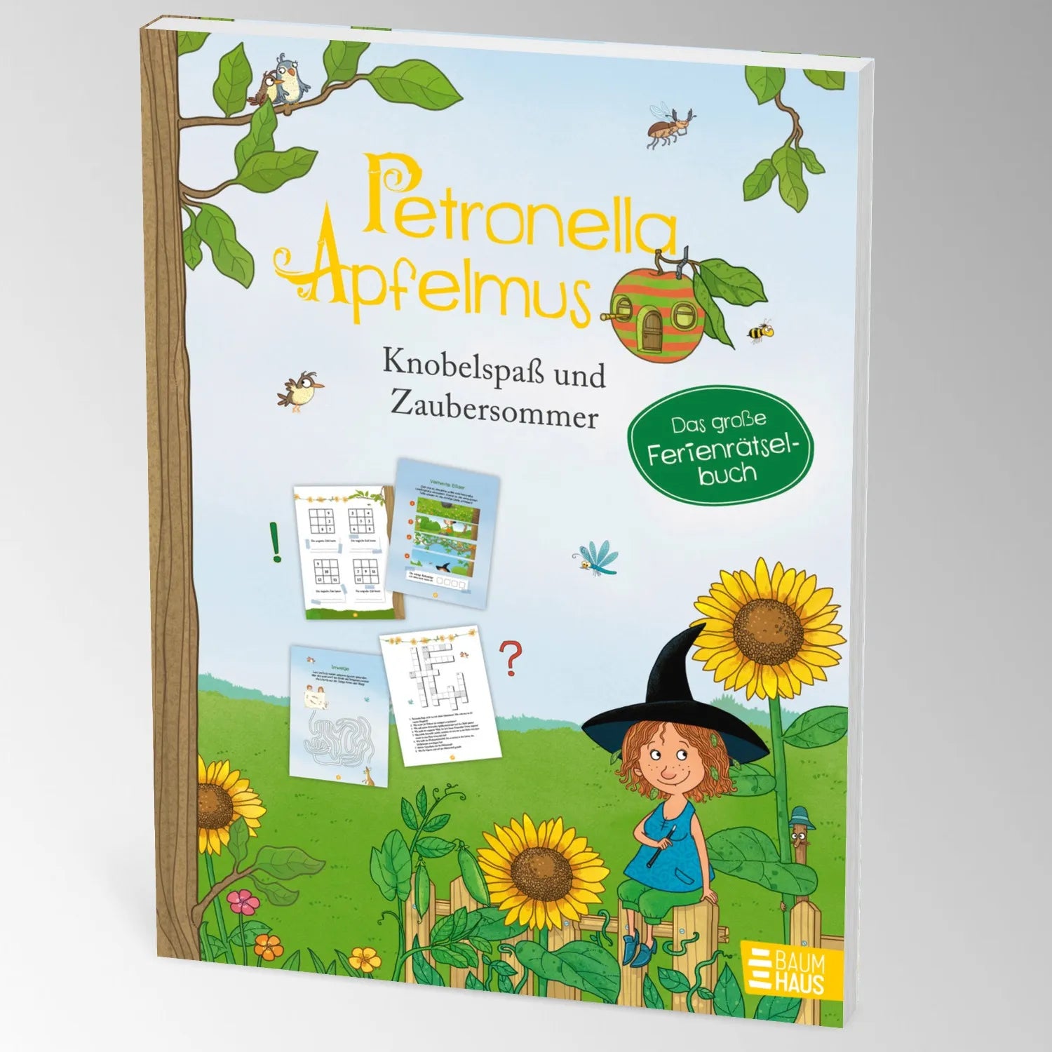 Abbildung von 'Petronella Apfelmus - Knobelspaß & Zaubersommer. Das große Ferien-Rätselbuch'