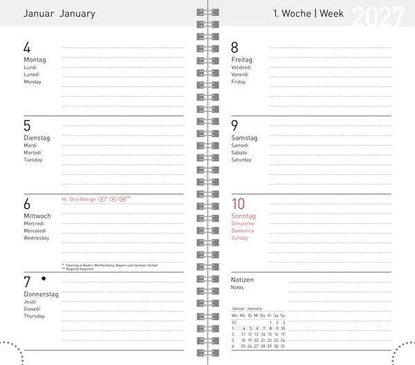 Taschenkalender Youngtimer Ocean Dreams 2027 – Ansicht
