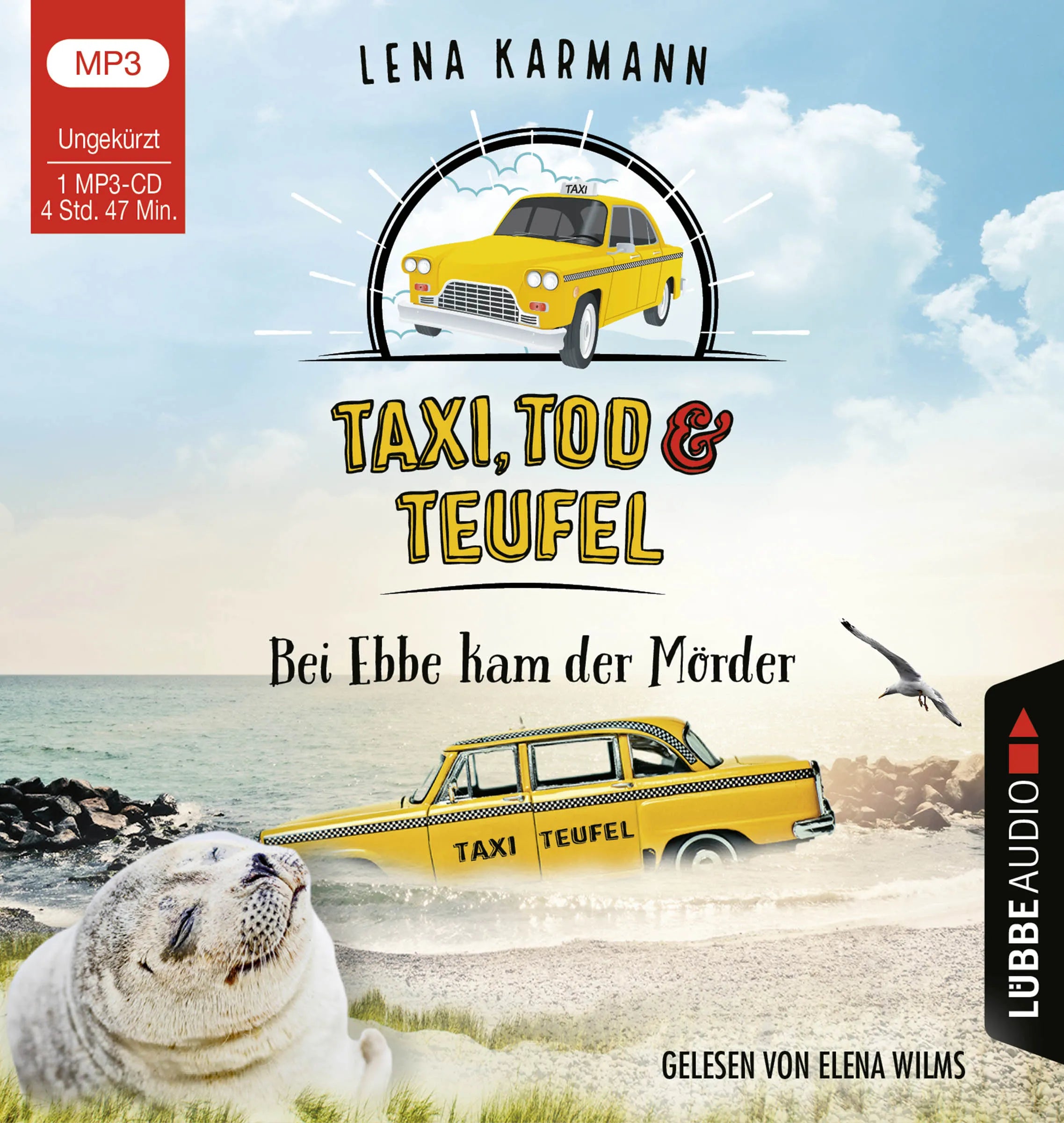 Buchcover von 'Taxi, Tod und Teufel - Bei Ebbe kam der Mörder' - Hörbuch (CD) von Lena Karmann